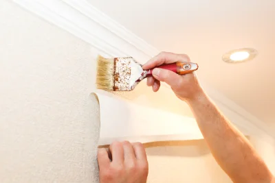 Pose de papier peint à la Muraz — revêtements muraux et toiles de verre